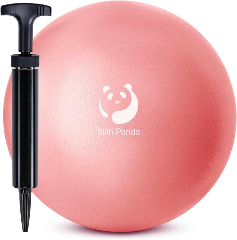Slim Panda Pilates Ball, 9 Inch Small Exercise Ball, Anti Burst Mini Yoga Ball for Stability, Workout, Barre, Core Strength, Physical Therapy, Balance, Stretching - Image 1